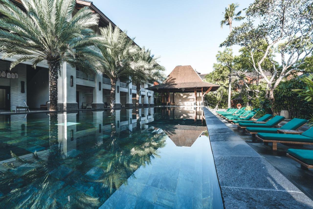 Puri Santrian Beach Resort And Spa Sanur Exterior foto