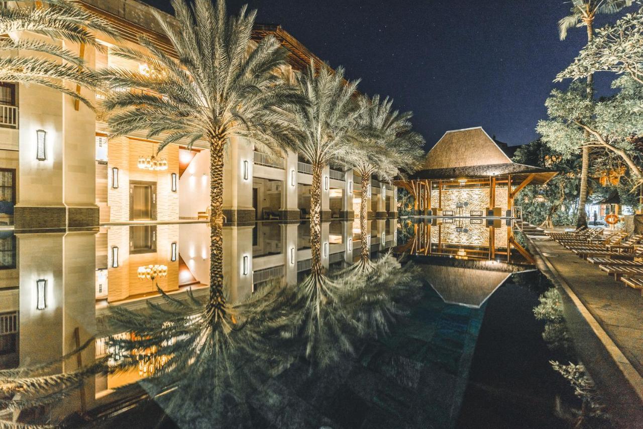 Puri Santrian Beach Resort And Spa Sanur Exterior foto